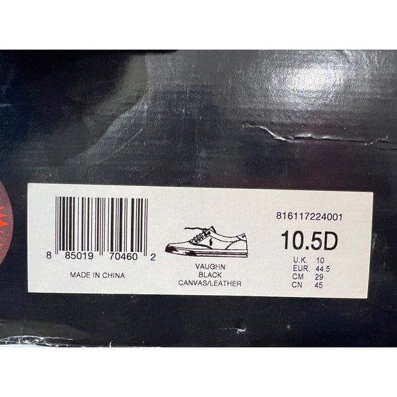 Polo Ralph Lauren Vaughn Black Canvas/Leather - 816117224001 Men's size 10.5D - Picture 9 of 9